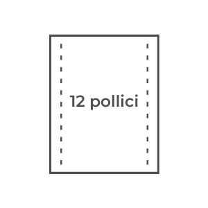 12 Pollici x 24cm