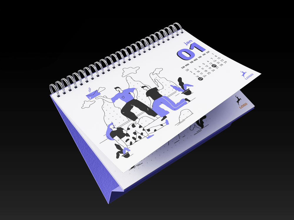 esempio di calendario da tavolo