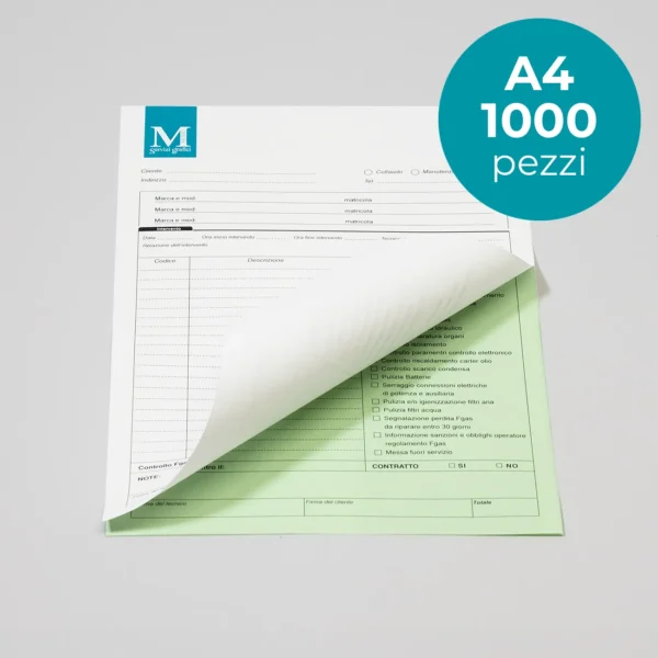 Fascicoli autoricalcanti A4 - 1000pezzi